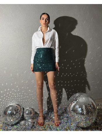 iris γυναικεία φούστα με παγιέτες 100% πολυεστερ σε προσφορά