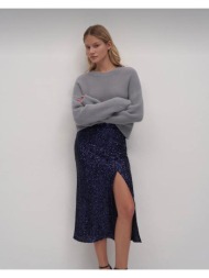 missi γυναικεία μιντι φούστα με παγιέτες 100% πολυεστερ