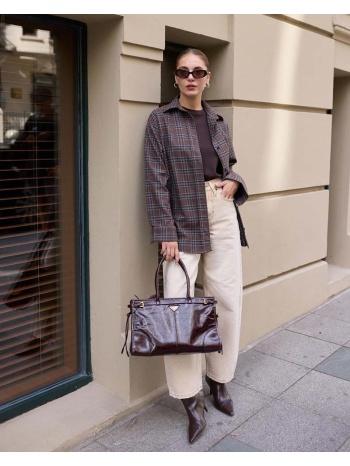 ellodie γυναικείο καρό πουκάμισο 100% βαμβακέρο σε προσφορά