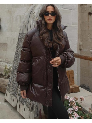 ramaar γυναικείο puffy μπουφάν μπορντό 100% πολυεστερ σε προσφορά