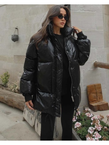 ramaar γυναικείο puffy μπουφάν μαύρο 100% πολυεστερ σε προσφορά