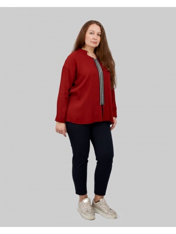 γυναικείο πουκάμισο με φερμουάρ 100% ασετατ σε προσφορά