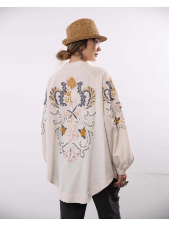 mia γυναικείο πουκάμισο με κεντήματα