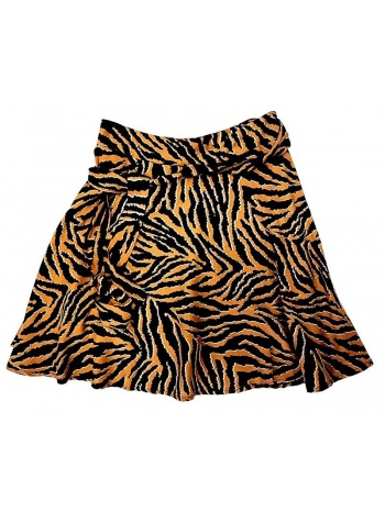 selene γυναικεία φούστα animal print 60% πολυέστερ