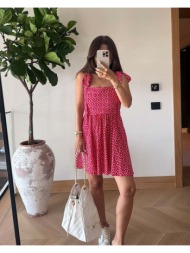 irina γυναικείο πουα φόρεμα μίνι κόκκινο