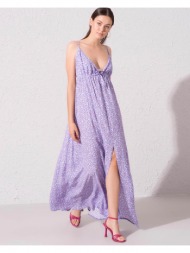 γυναικείο φόρεμα με τιράντα alure-λιλά 100% βισκόζη