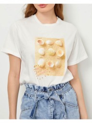 γυναικείο t-shirt με κοχύλια 100% βαμβακέρο