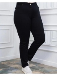 γυναικείο ψηλόμεσο παντελόνι bigsize μαύρο 25% πολυαμιδη, 5% ελασταν, 70% βαμβάκι