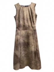 zayza γυναικείο φόρεμα από δερματίνη