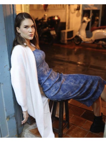 clare γυναικείο μιντι φόρεμα με τιράντες 100% πολυεστερ σε προσφορά