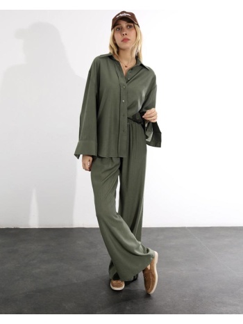 selena γυναικείο σετ πουκαμισά κ παντελονα με λάστιχο σε προσφορά