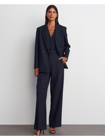 morgan γυναίκειο σακάκι με ριγες ανθρακι 33% βισκόζη, 4% σε προσφορά