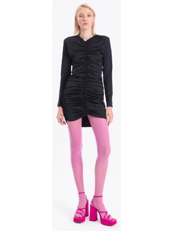 parles γυναικείο σατέν φόρεμα με σούρες 100% πολυεστερ σε προσφορά