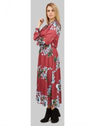 midi γυναικείο φόρεμα με ...