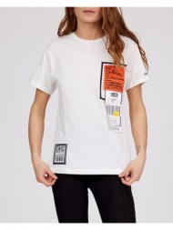 γυναικείο t-shirt με σχέδιο άσπρο 100% βαμβακέρο