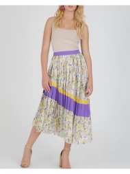 γυναικεία πλισέ φλοράλ φούστα 100% πολυεστερ