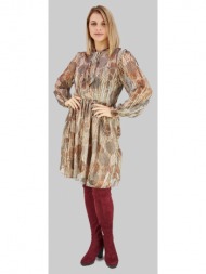 γυναικείο φόρεμα με φιόγκο 100% πολυεστερ