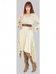 ασσύμετρο γυναικείο φόρεμα 100% βισκόζη