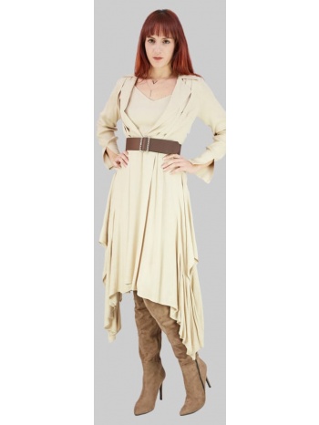 ασσύμετρο γυναικείο φόρεμα 100% βισκόζη σε προσφορά