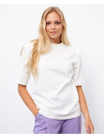 γυναικείο κοντομάνικο t-shirt με βάτες 100% βαμβακέρο σε προσφορά