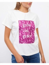 γυναικείο t-shirt grow in grace 94% βαμβάκι