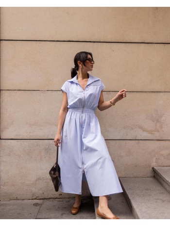 arya γυναίκειο φόρεμα με φερμουάρ κ λάστιχο στη μεση σε προσφορά