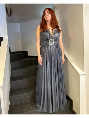 sandra γυναικείο αμπιγιέ μακρύ φόρεμα 3% ελασταν, 97% σε προσφορά