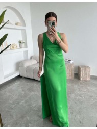 bien γυναικείο σατέν μακρυ φόρεμα 100% βισκόζη