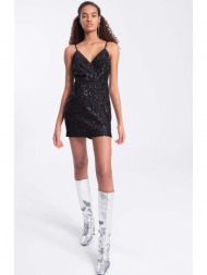 bonnie γυναικείο φόρεμα με παγιέτα 100% πολυεστερ