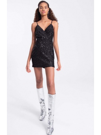 bonnie γυναικείο φόρεμα με παγιέτα 100% πολυεστερ σε προσφορά