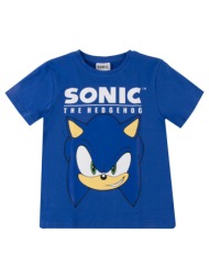 sonic the hedgehog head μπλε παιδικό κοντομάνικο μπλουζάκι μπλε