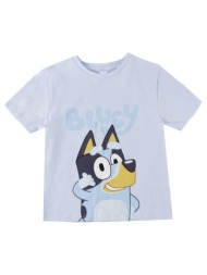 bluey smile παιδικό κοντομάνικο μπλουζάκι μπλε μπλε