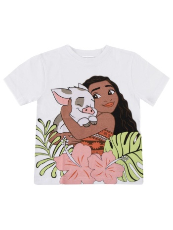 disney vaiana pua παιδικό κοντομάνικο μπλουζάκι λευκό λευκό