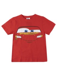 disney cars παιδικό κοντομάνικο μπλουζάκι κόκκινο κόκκινο