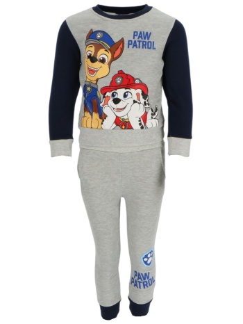 paw patrol σετ παιδική φόρμα jogging για αγόρια γκρι