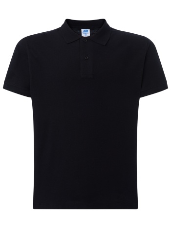 jhk pora-210 ανδρικό polo πικέ κοντομάνικο t-shirt μαύρο