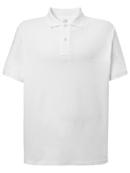 jhk pora-210 ανδρικό polo πικέ κοντομάνικο t-shirt λευκό λευκό