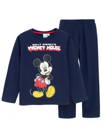 παιδική πιτζάμα χειμωνιάτικη βαμβακερή disney mickey star