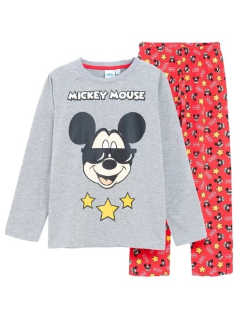 παιδική πιτζάμα χειμωνιάτικη βαμβακερή disney mickey star