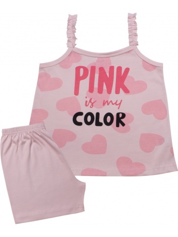 παιδική πυτζάμα μπριτέλα minerva pink cutie 90-61817-635 ροζ