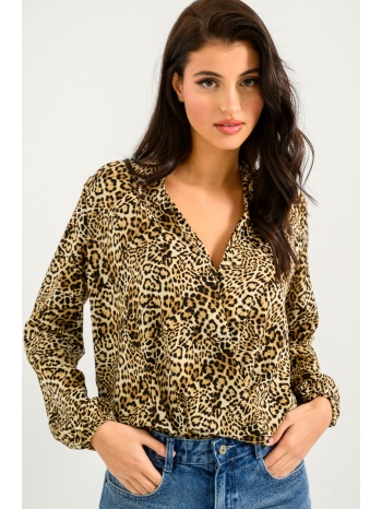 κρουαζέ μπλούζα με leopard print (multi) σε προσφορά