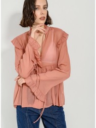 ημιδιάφανο τοπ με βολάν ...