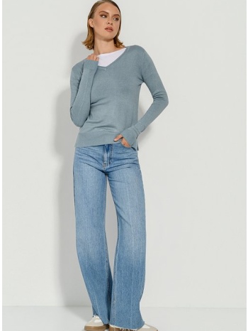 basic πλεκτό με v ντεκολτέ (dusty.ciel)