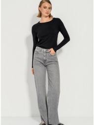 basic πλεκτό με στρογγυλή λαιμόκοψη (black)