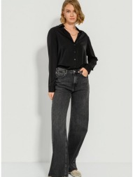 wide leg ντένιμ (black)