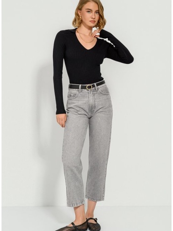 straight leg κροπ ντένιμ (grey) σε προσφορά