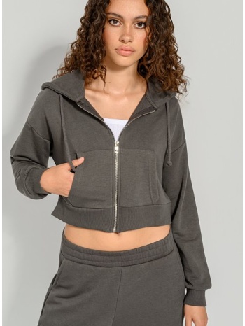 φούτερ ζακέτα (anthracite) σε προσφορά