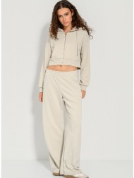 wide leg φούτερ παντελόνι (sand)