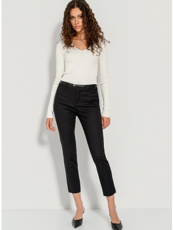 chinos παντελόνι με ζώνη (black)
