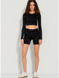 ριπ biker σορτς χωρίς ραφές (black)